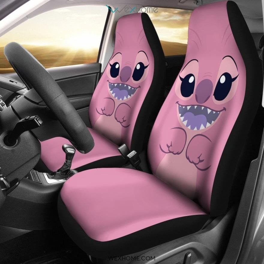 Angel Stitch Lilo Car Seat Covers – Seat Covers With Leather Pattern Print Will Get 2 Pcs