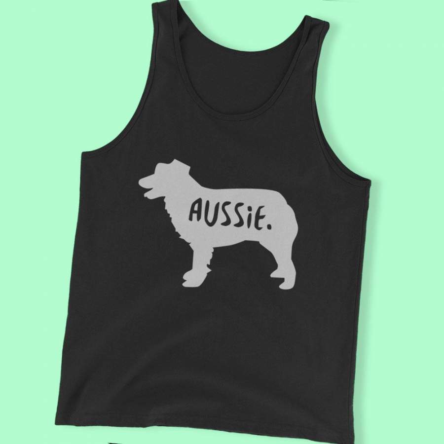 Australian Shepherd Dog Puppy Doggy Aussie Men’S Tank Top