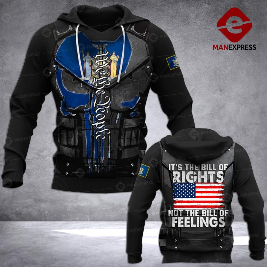 New York Three percenter – Patriots 3% 3D Printed Hoodie BOR