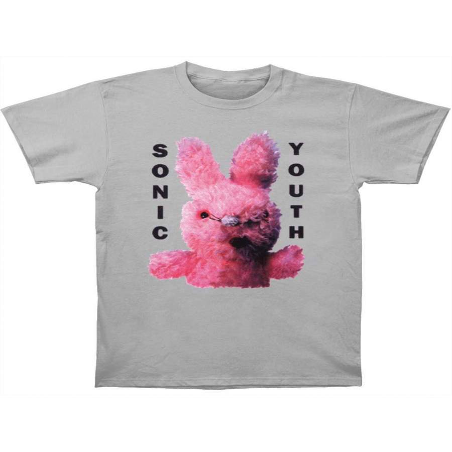 Sonic Youth Men’s Dirty Bunny T-shirt Silver