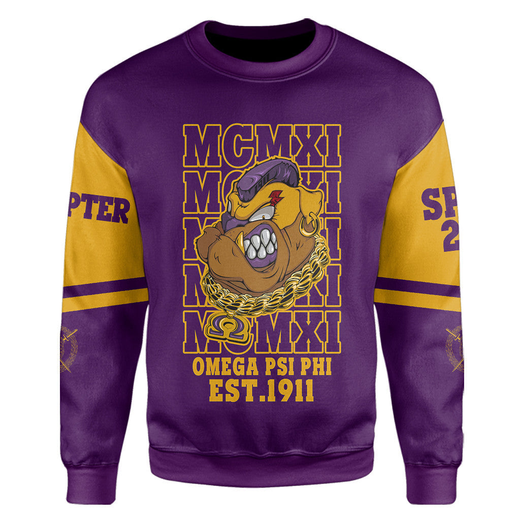 Wonder Print Shop Sweatshirt – Personalized Omega Psi Phi Mcm Style Sweatshirt