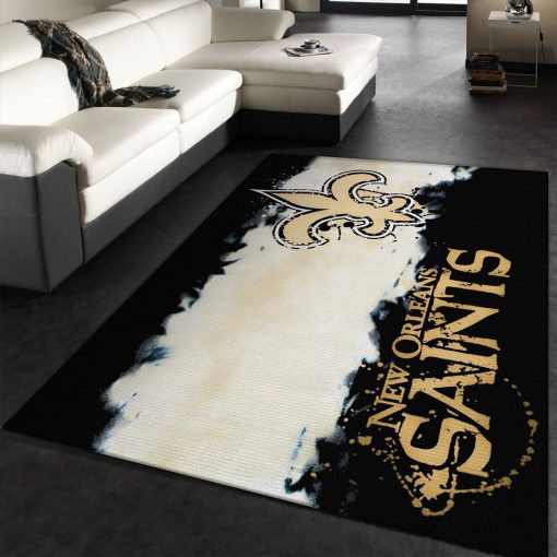 New Orleans Saints Fade Rug All Over Print Logo Custom Area Rug Carpet Full Sizes Home Living Rug Carpet Decor