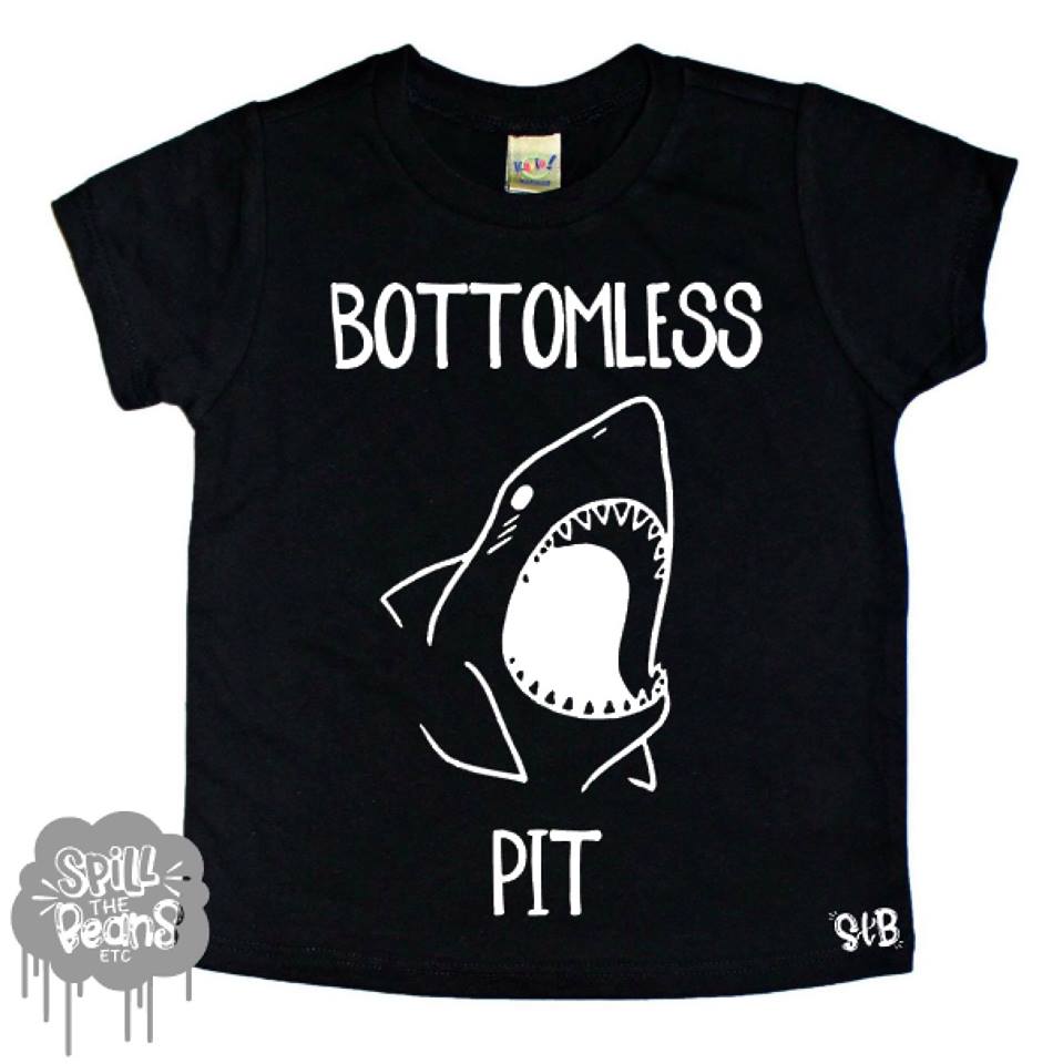 Bottomless Pit Shark Kid’S Bodysuit Or Tee