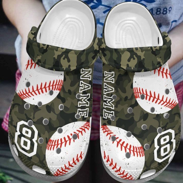 Baseball Personalize Clog Custom Crocss Fashionstyle Comfortable For Women Men Kid Print 3D Love Baseball 1