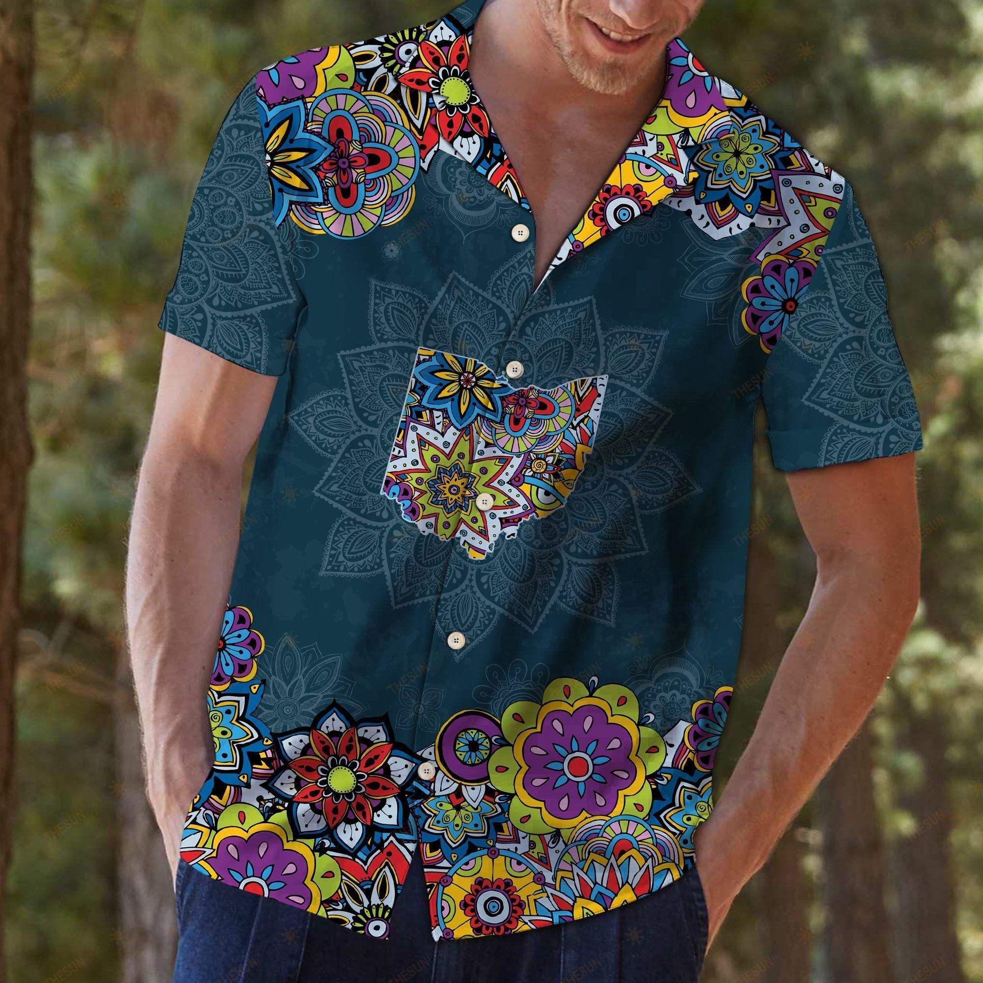 Ohio Mandala Hawaiian Shirt Ha13681