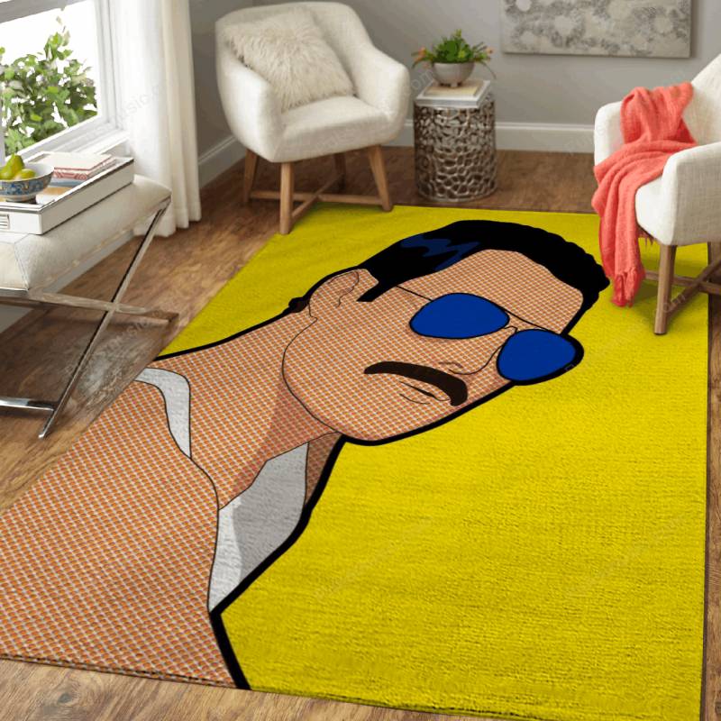 Freddie Mercury  – Pop Art Area Rug Carpet