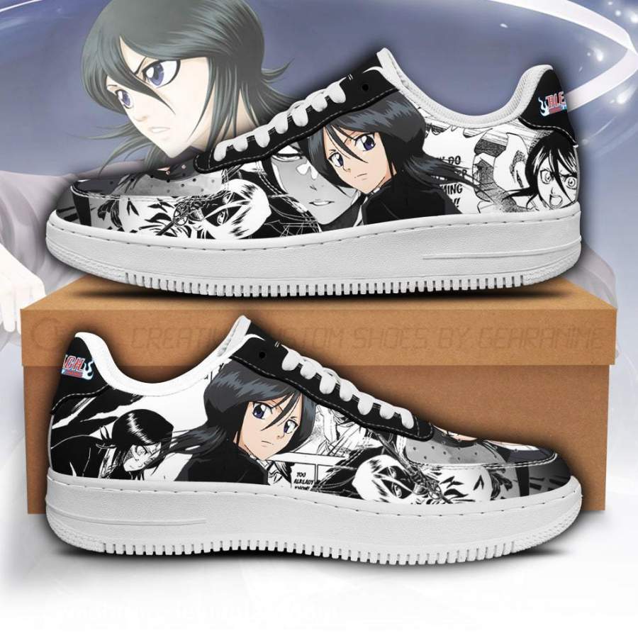 Kuchiki Rukia Air Sneakers Bleach Anime Shoes Fan Gift Idea PT05