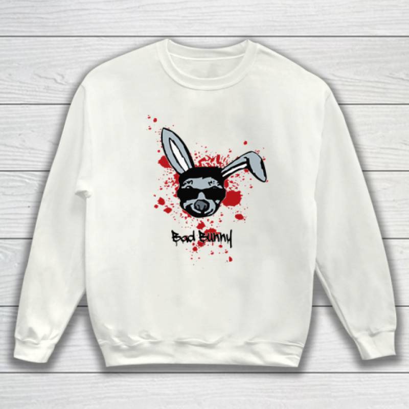 Bad bunny cool bloody rabbit Sweatshirt