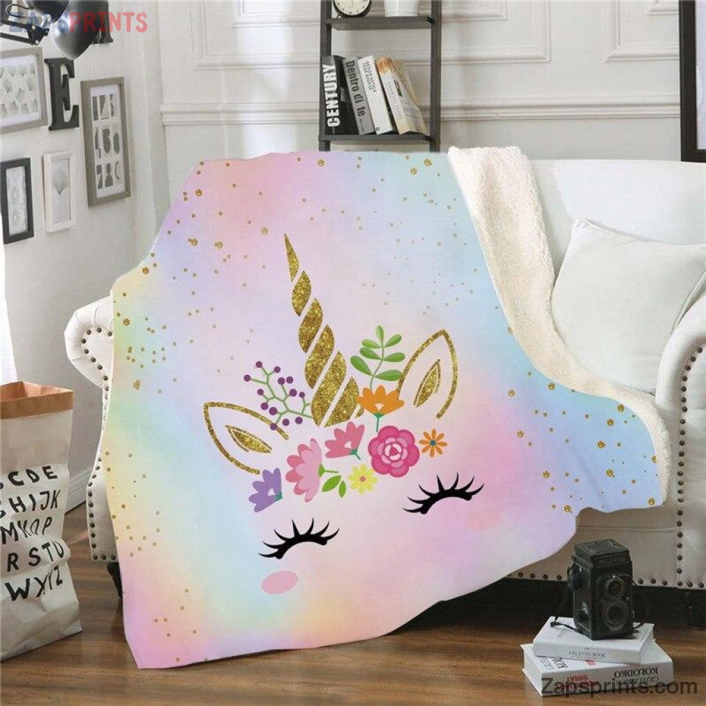 Unicorn Horn Lashes Blanket