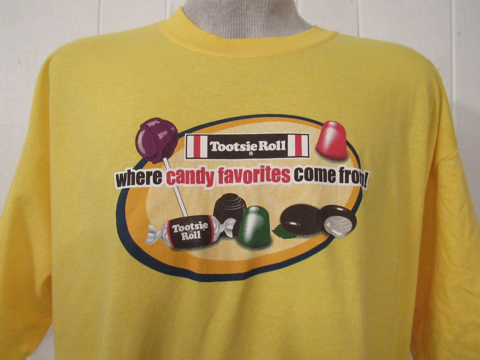 Vintage T 1990S T Shirt Tootsie Roll T Shirt Candy T Shirt Vintage Clothing Nos