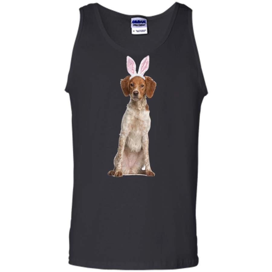 Brittany Wearing Easter Bunny Ears Dog T-Shirt Tank Top