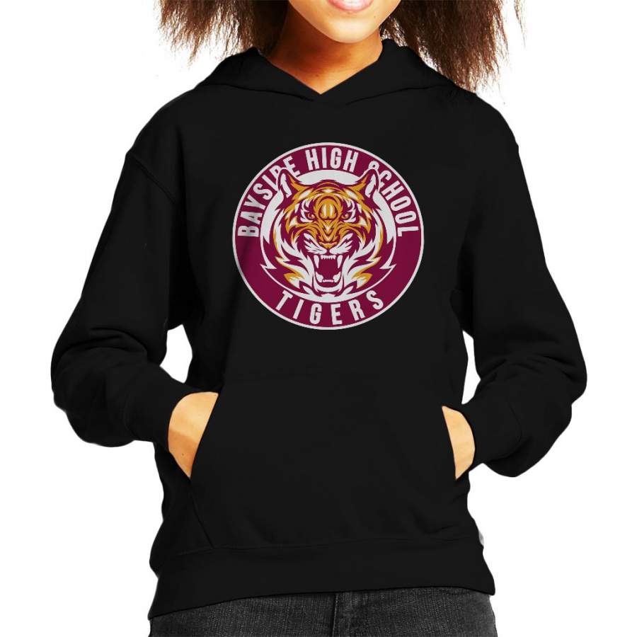 Bayside Tigers Saved By The Bell Sports Logo Kid’s Hooded Sweatshirt