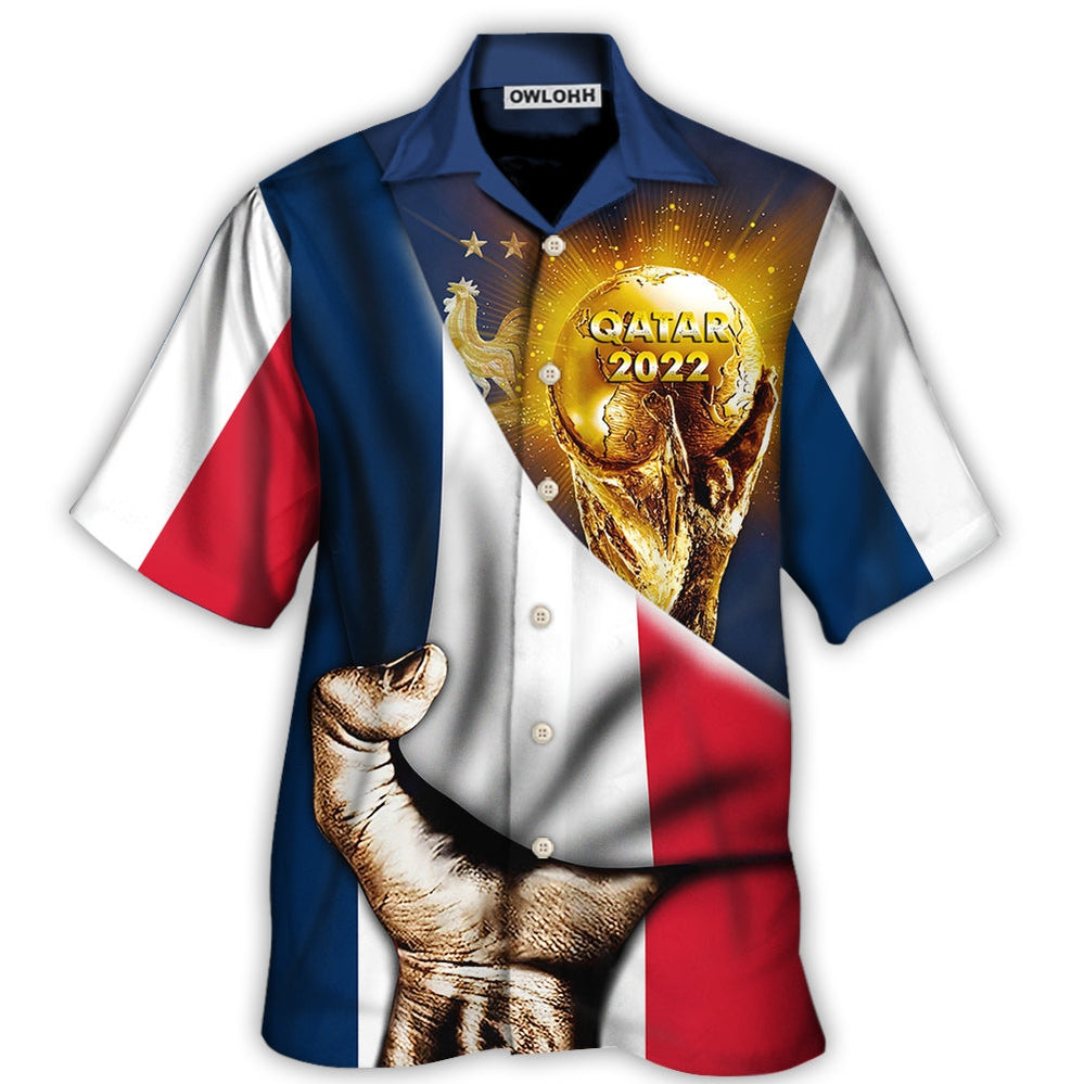 World Cup Qatar 2022 France Will Be The Champion Flag Vintage – Hawaiian Shirt  – Owl Ohh