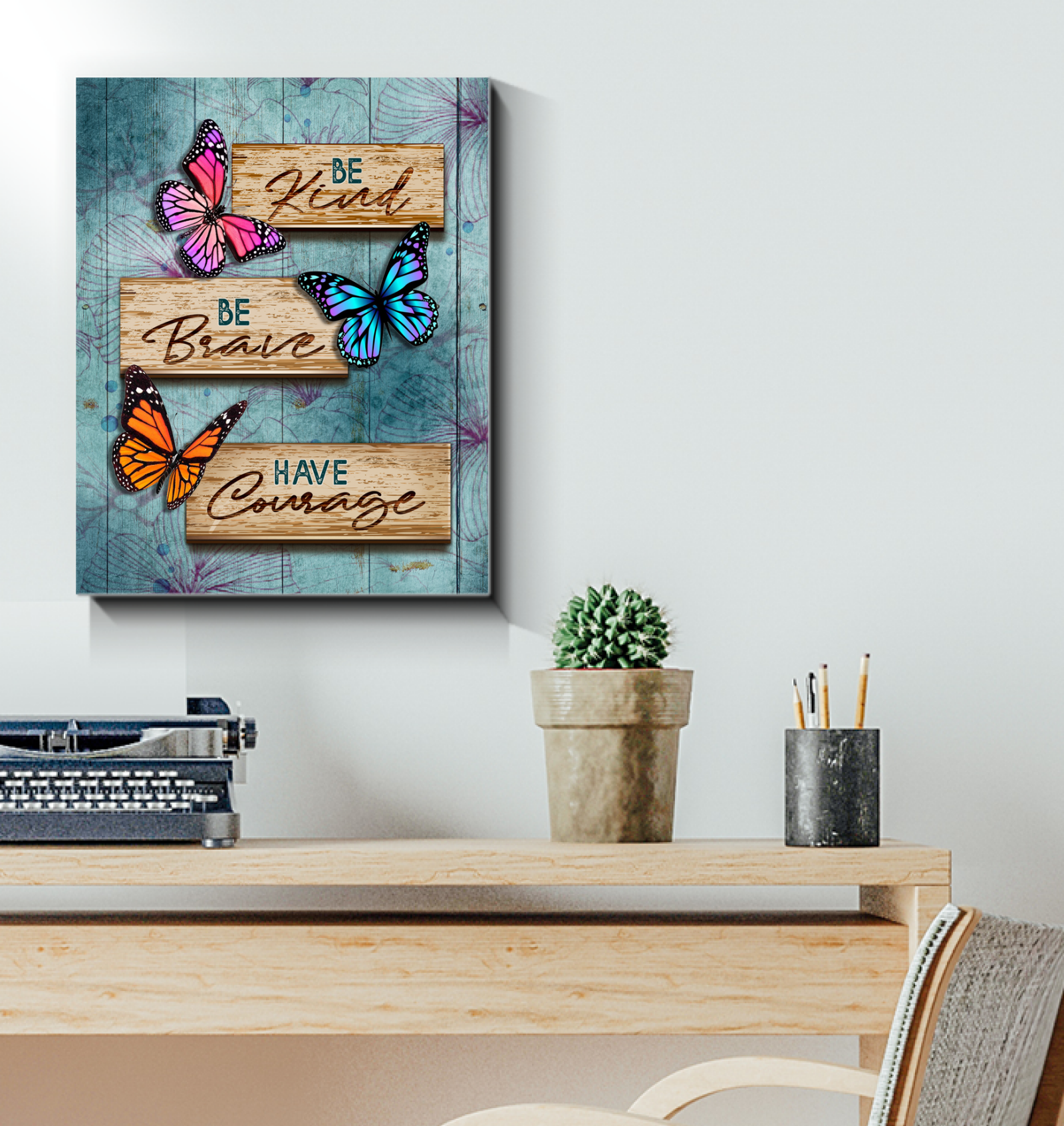 Butterfly – Be Kind – Gift For Home Decor, Best Gift Idea, Gift For Family – Canvas Prints, Matte Canvas