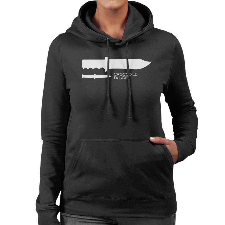 Crocodile Dundee Minimal Women’s Hooded Sweatshirt