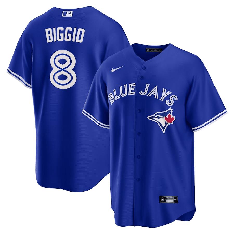 Cavan Biggio 8 Toronto Blue Jays Alternate Jersey – Royal