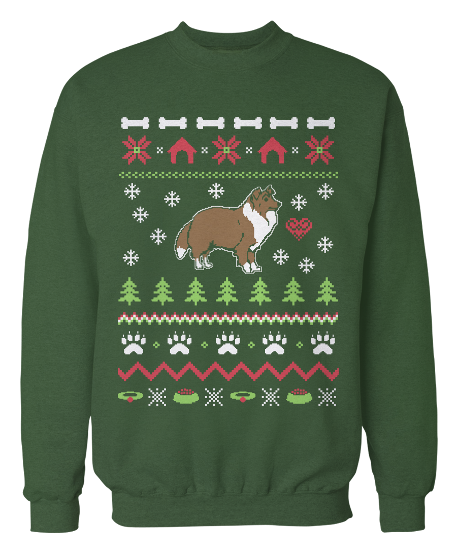 Shetland Sheepdog Ugly Christmas Sweater – Holidays