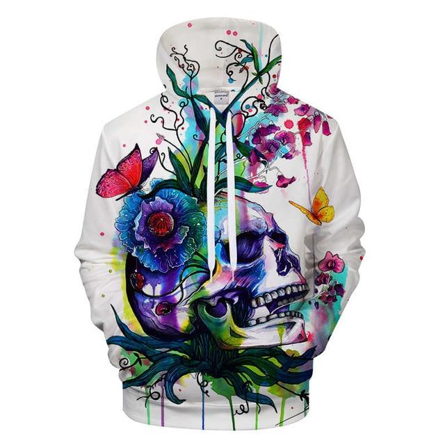 Colorful Skull Hoodie