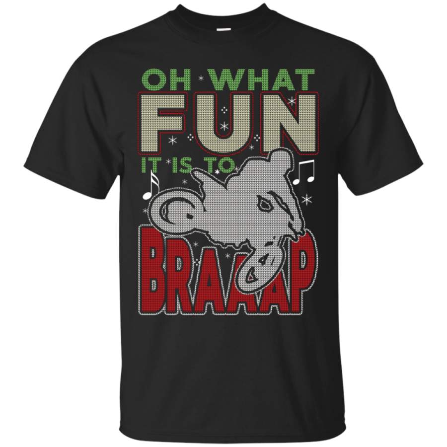 Braaap Ugly Christmas sweater t-shirt motocross dirt bike