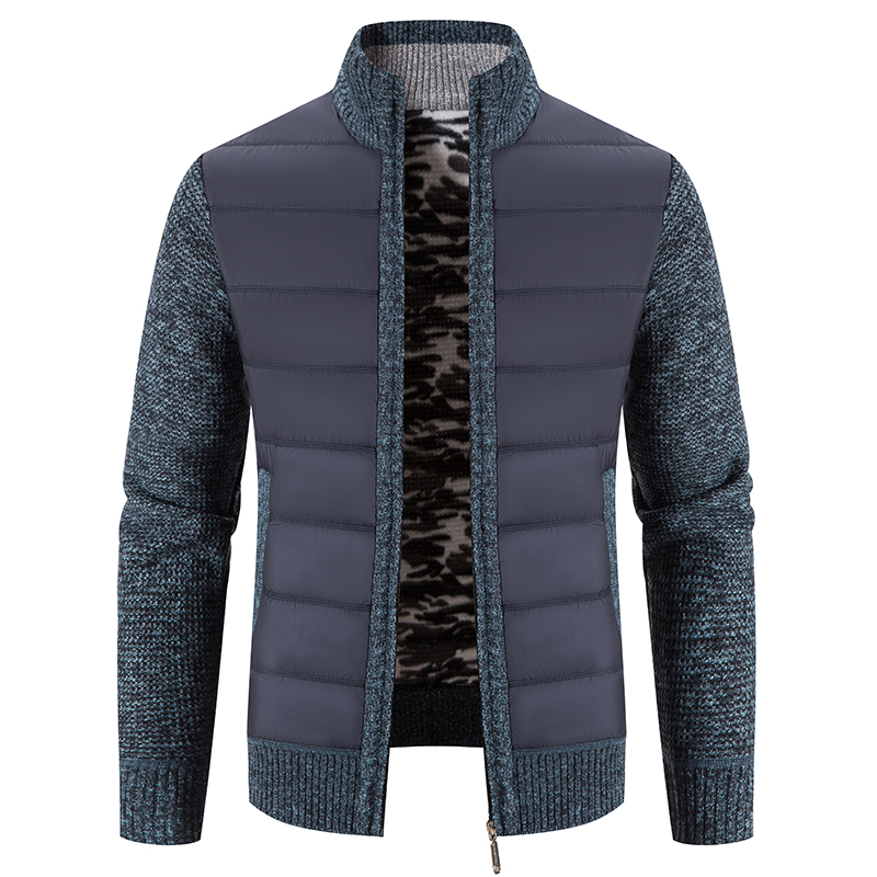 2022New Fashion Baseball Collar Coat Men Autumn and Winter Thick Warm Sweater Cardigan Street Casual Sweater Coat alx