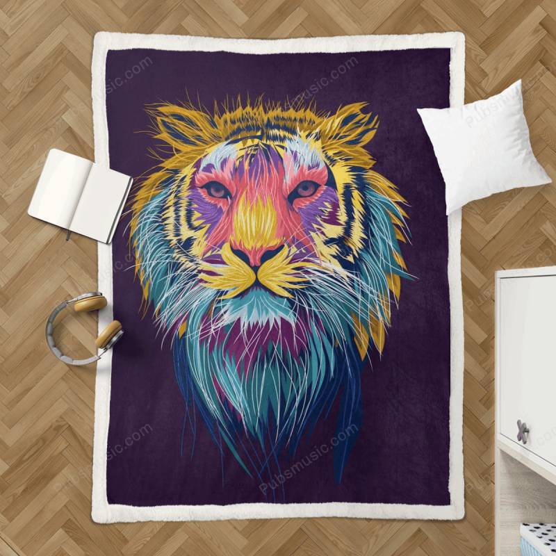 tiger pop art – Pop Art, Wpap Sherpa Fleece Blanket