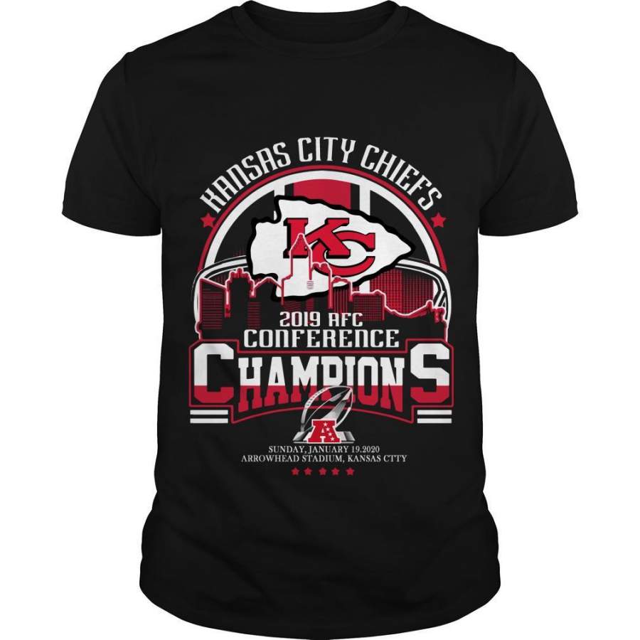 Kansas City Chiefs 2019 AFC conference Champions Sunday January 19 2020 T shirt