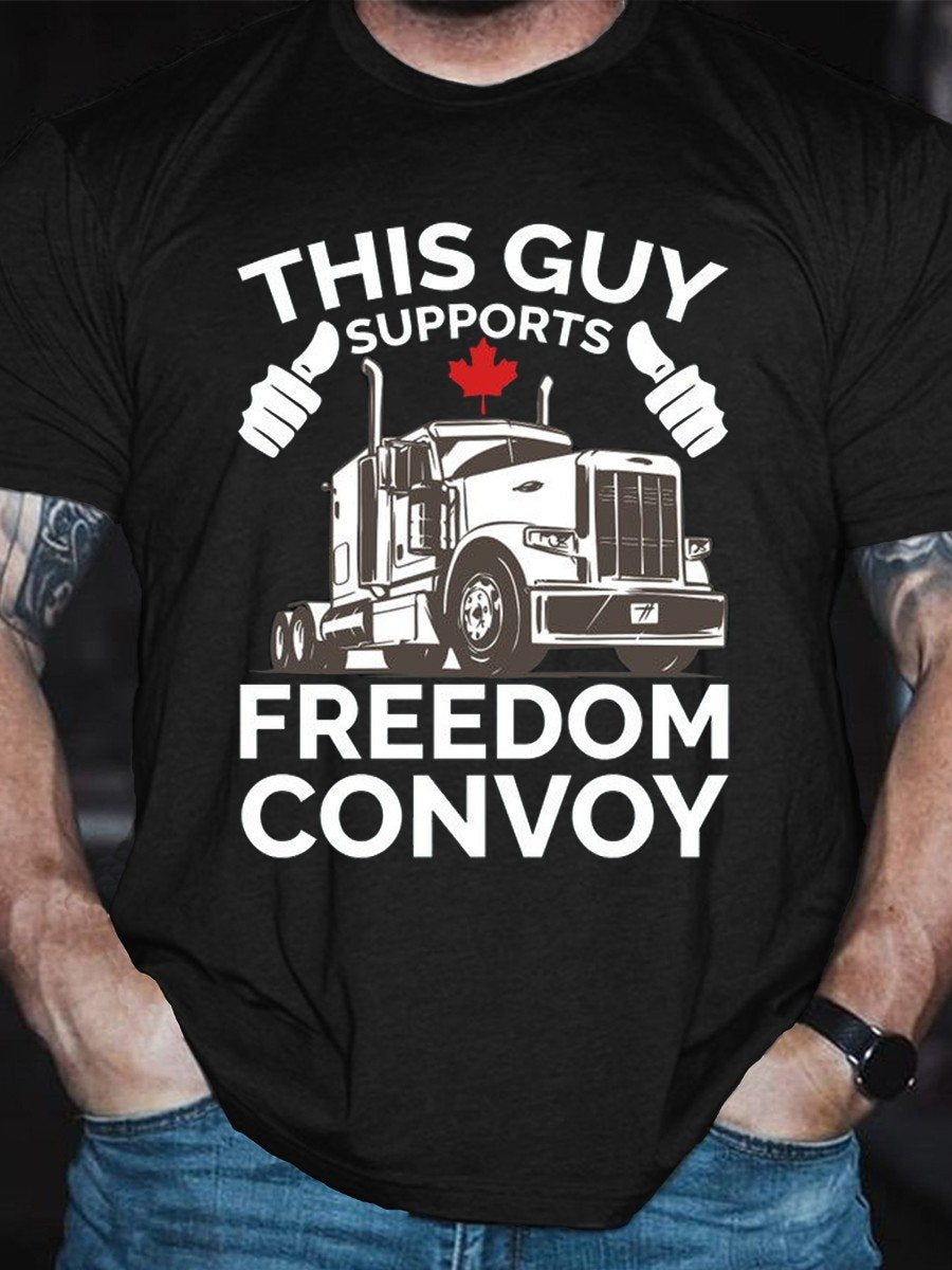 Men’S This Guy Supports Freedom Convoy Classic T-Shirt