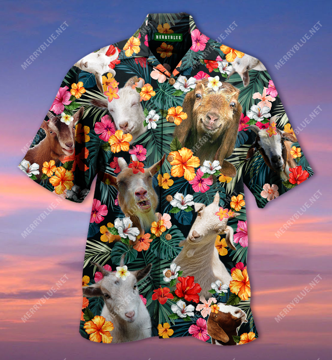 Happy Goat Aloha Unisex Hawaii Shirt Ha76874