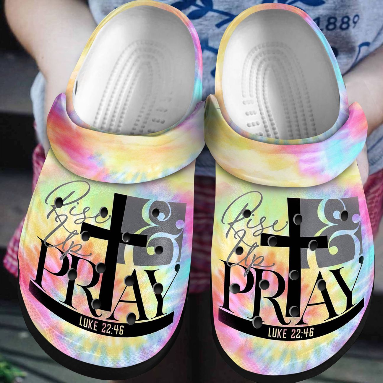 God Personalized Clog, Custom Name, Text, Color, Number Fashion Style For Women, Men, Kid, Print 3D Rise Up And Pray