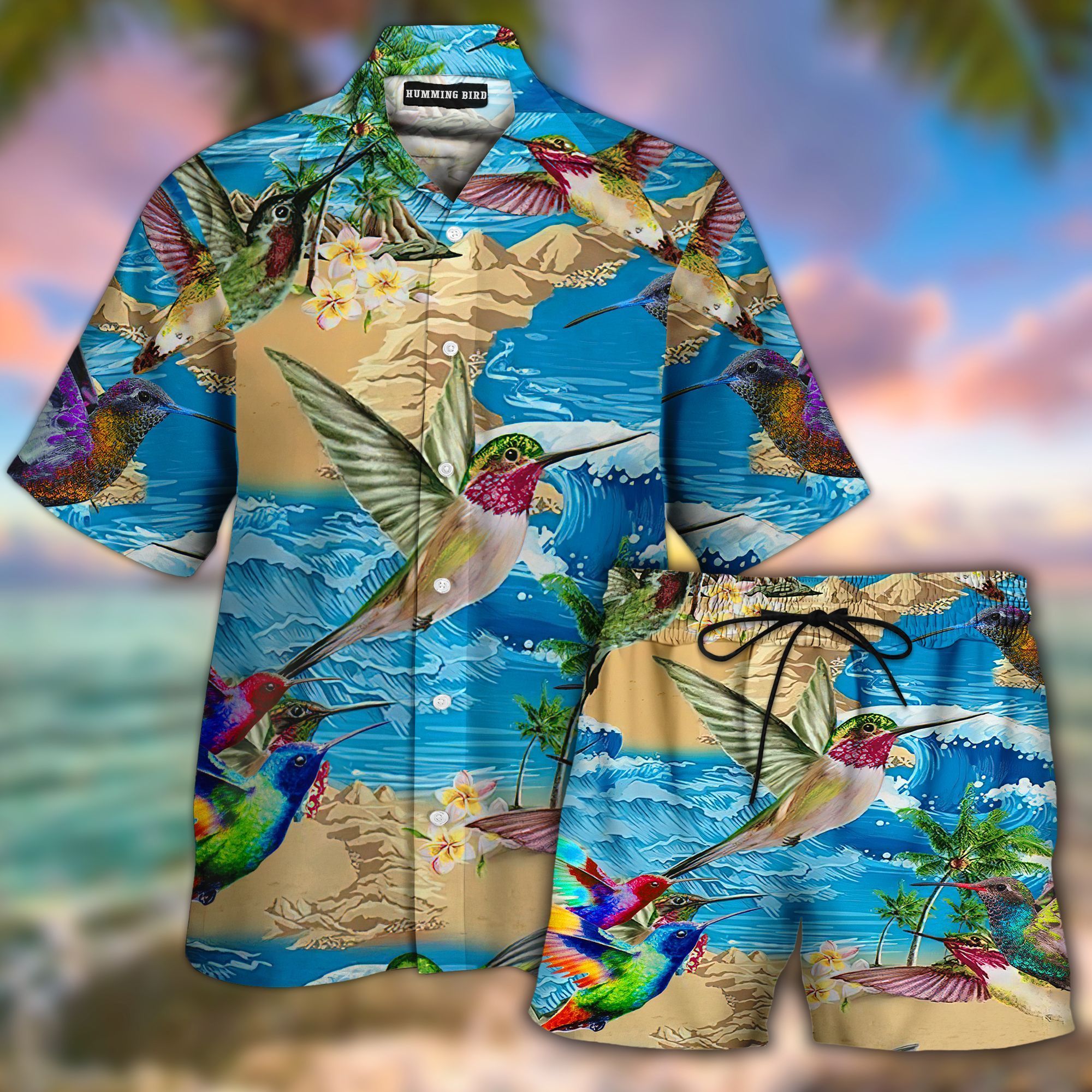 Hummingbird Summer All Over Printed Hawaii Shirt And Short Ha107499