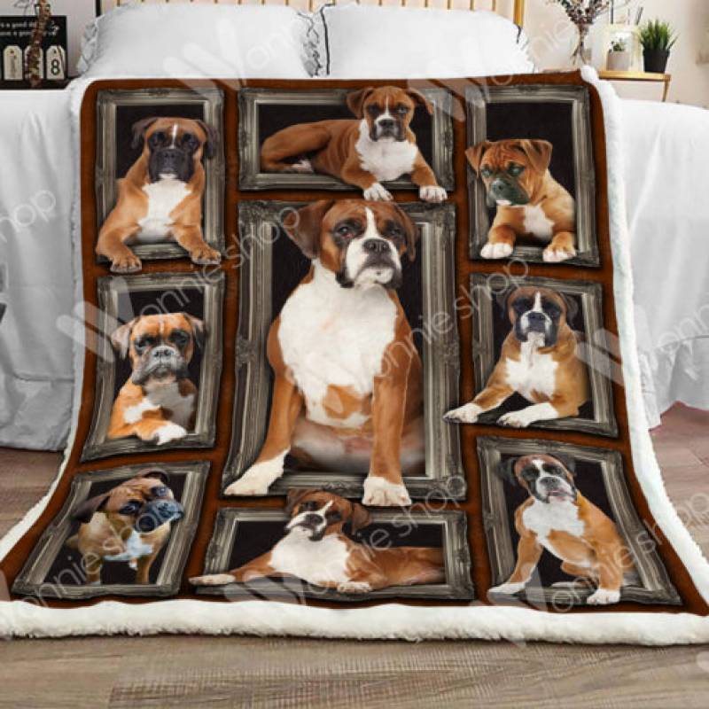 Boxer Dog Sherpa Blanket DCB2001 81O60