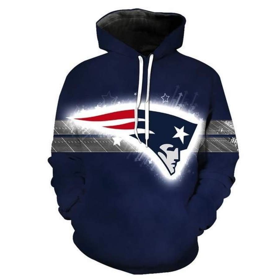 New England Patriots Hoodie 3D Style3753 All Over Printed