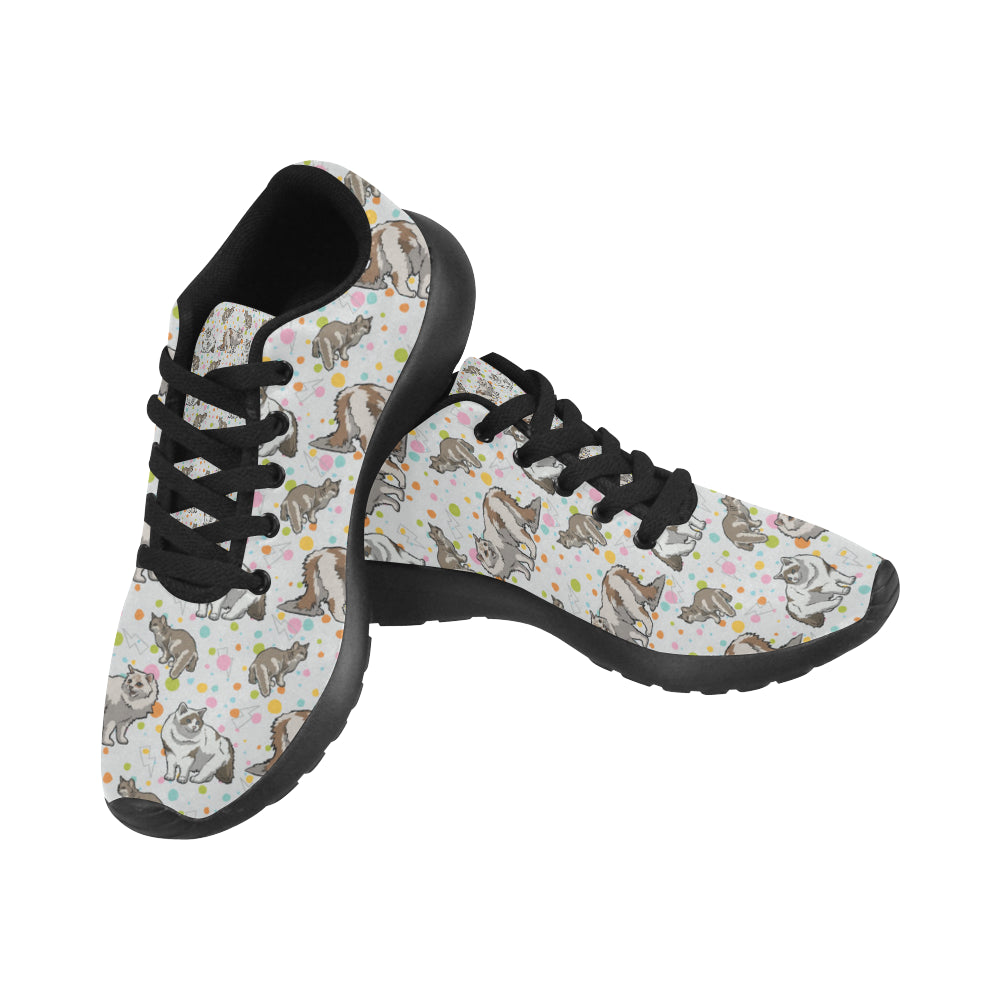 Ragamuffin Cat Black Sneakers for Women