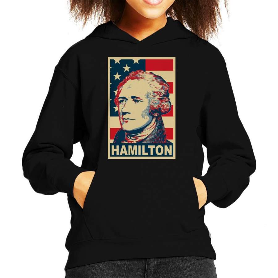 Alexander Hamilton Poster Kid’s Hooded Sweatshirt