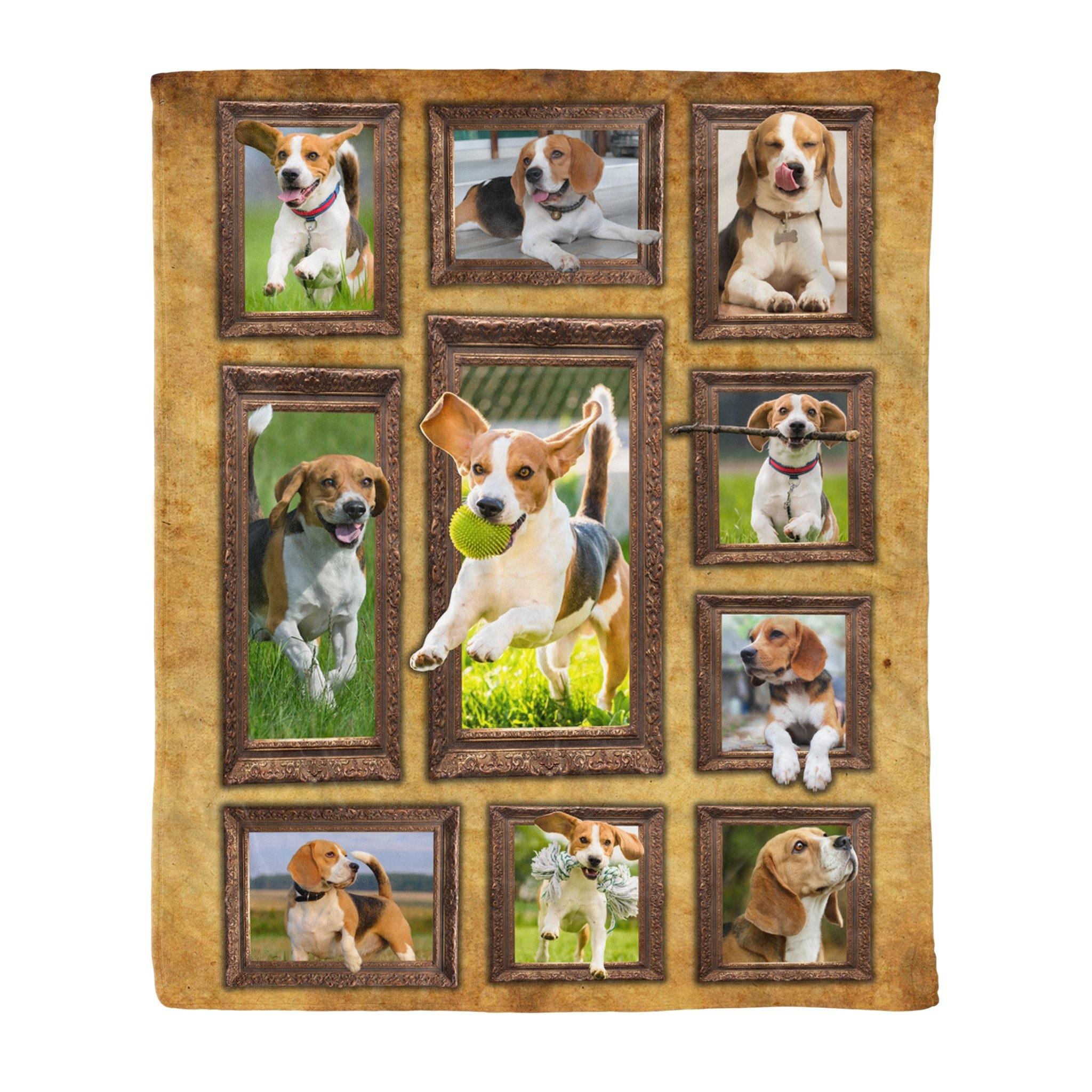 3D Beagle Dog – Unique Gifts Ideas For Home Decor Gifts For Family – Fleece Blanket Sherpa Blanket