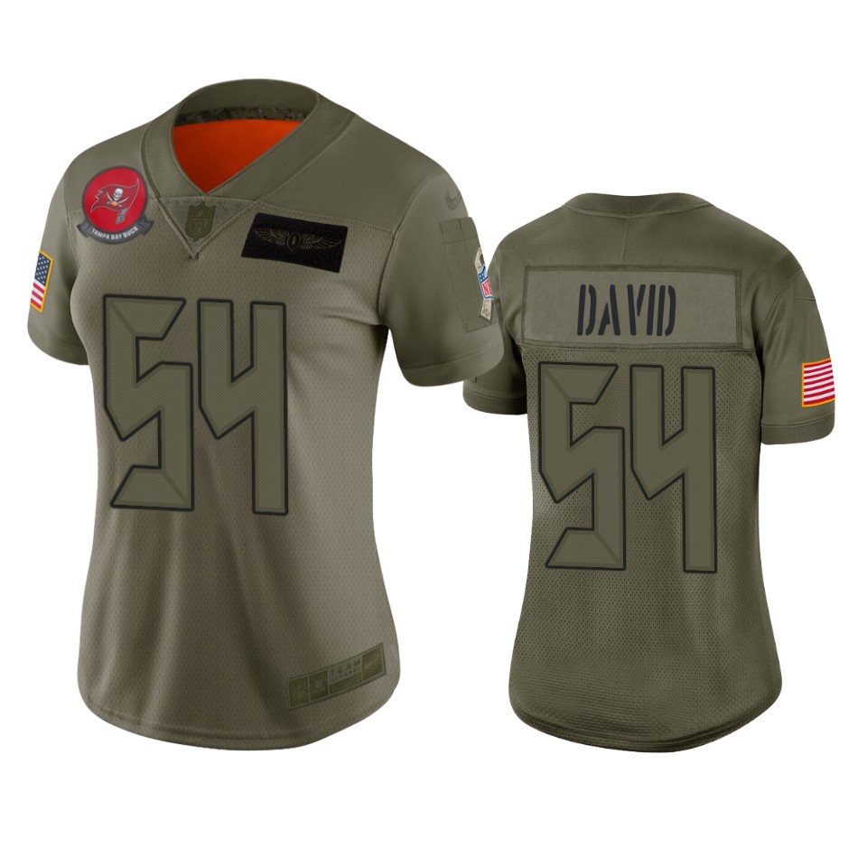 Womens Tampa Bay Buccaneers Lavonte David Camo 2019 Salute To Service Limited Jersey