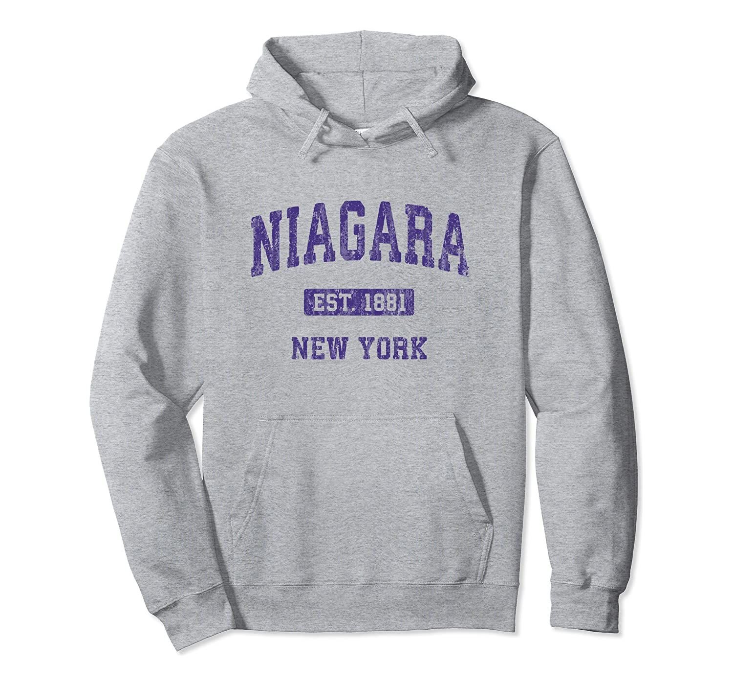 Niagara New York NY Vintage Athletic Sports Design Pullover Hoodie, T-Shirt, Sweatshirt, Tank Top, Racerback, Dolman