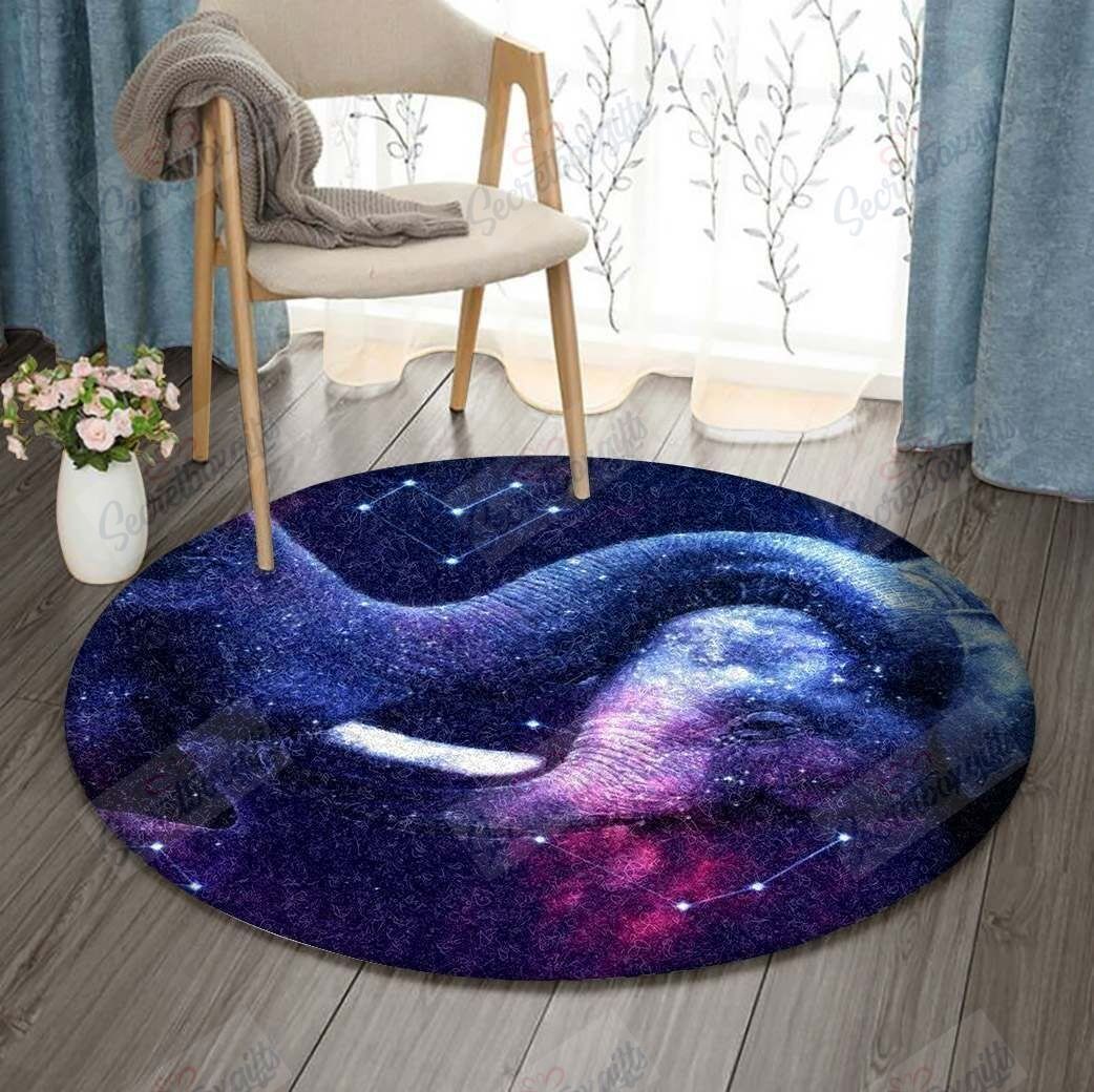 Galaxy Elephant YY205 Round Rug CYLI0308