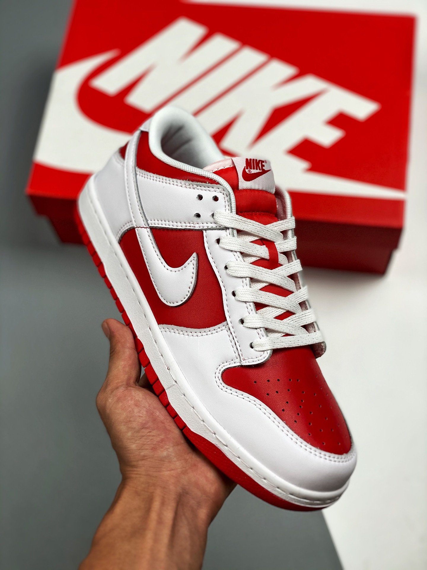 Nike Dunk Low University RedWhite-Total Orange 5339222