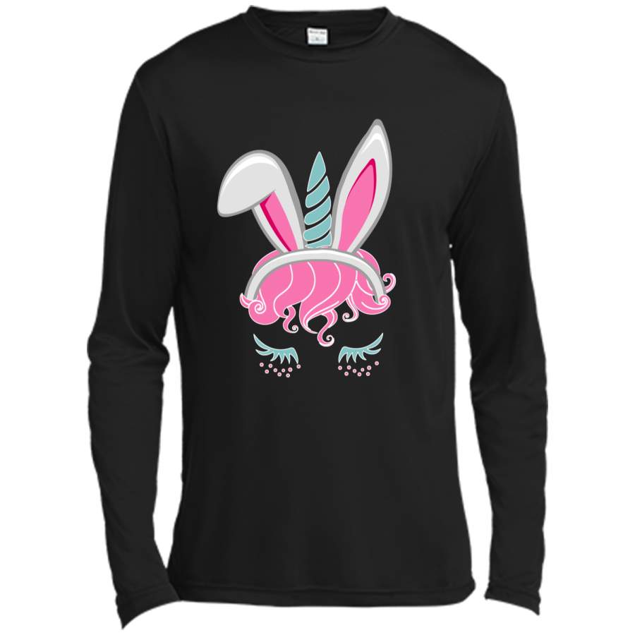 Bunnicorn Unicorn Bunny Easter Shirt for Rabbit lovers Long Sleeve Moisture Absorbing Shirt