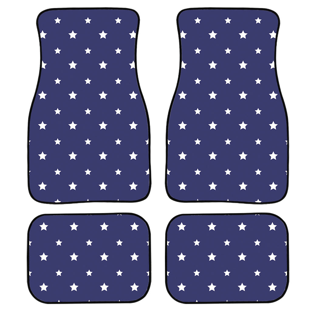 American Little Star Pattern Print Front And Back Car Floor Mats, Front Car Mat