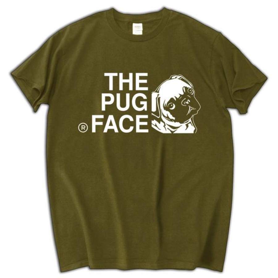 The Pug Face Print Punk Style T-shirt