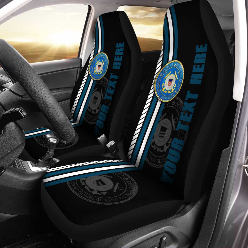 US Coast Guard Personalized Custom Car Seat Covers