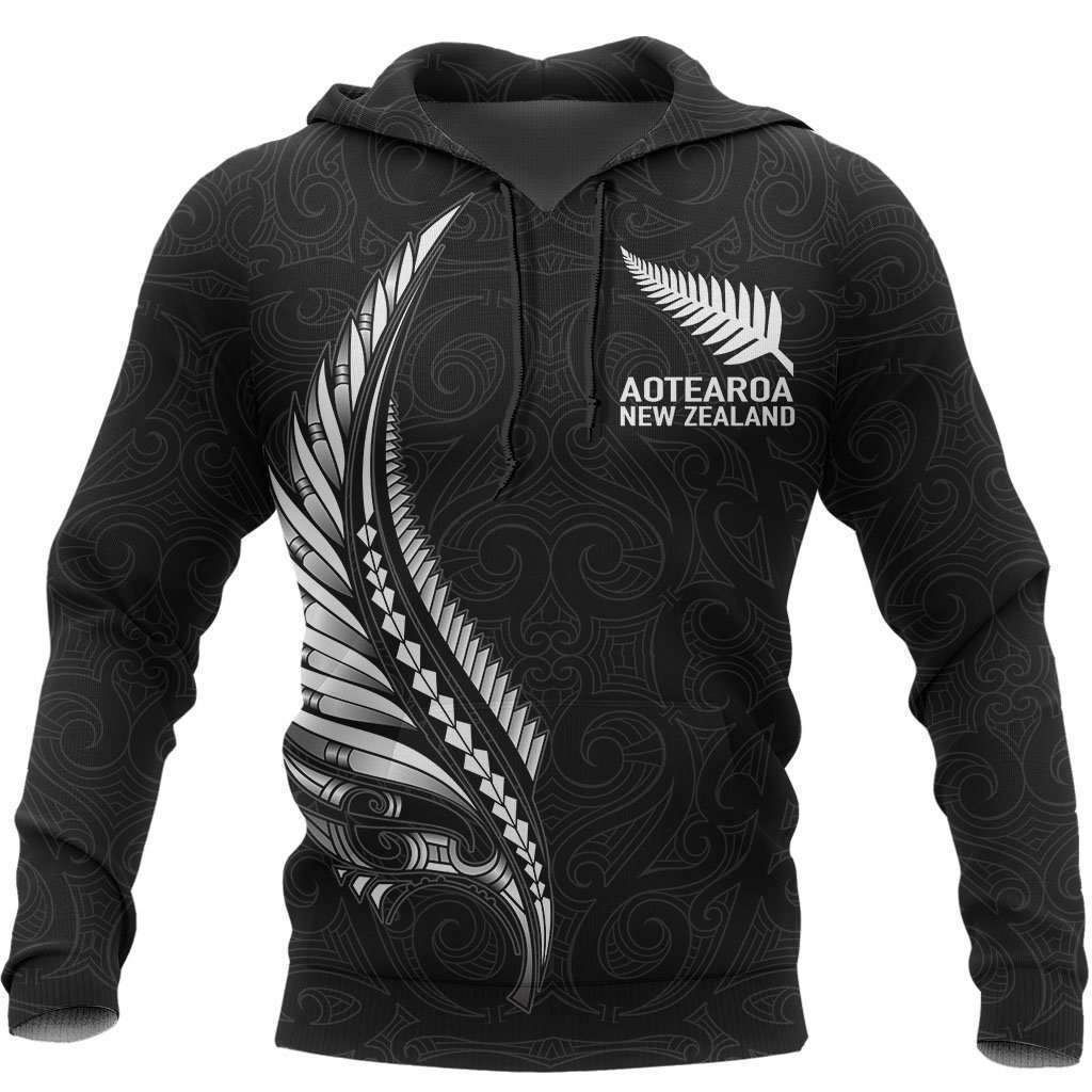 Aotearoa New Zealand Black White Cool 3D Printed Sublimation Hoodie Hooded Sweatshirt Comfy Soft And Warm For Men Women S to 5XL CTC1301676