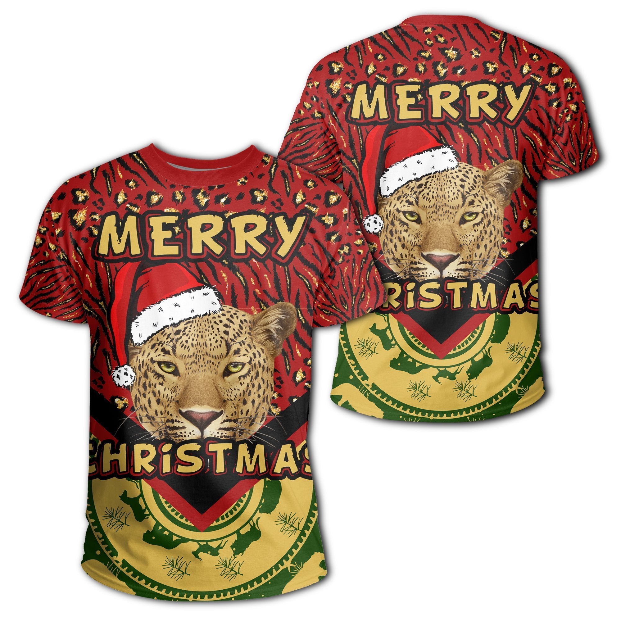 Greek Life T-Shirt – Christmas Leopard Pareeshy T-Shirt