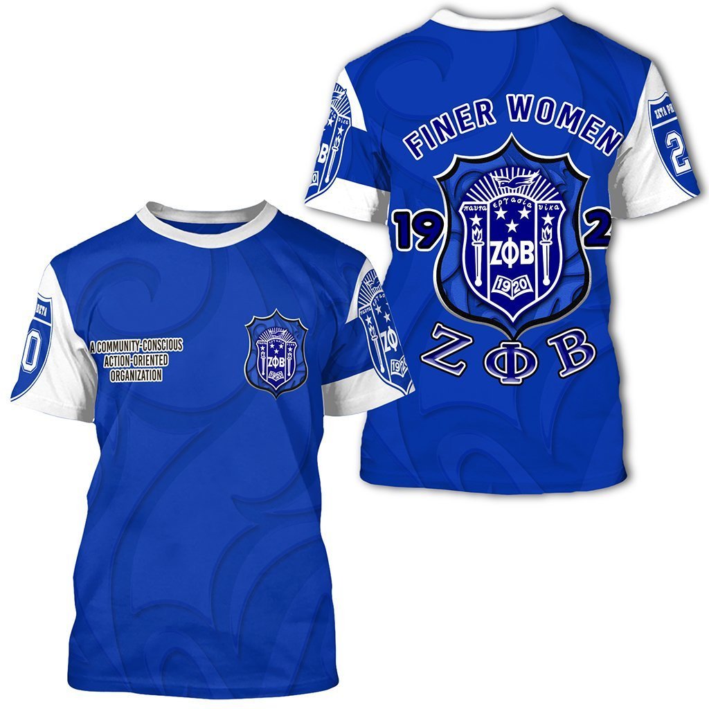 Sorority Tshirt – Zeta Phi Beta Finer Women Tee