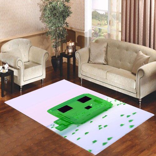 Minecraft Game Green Candy Living Room Carpet Rugs Area Rug For Living Room Bedroom Rug Home Decor