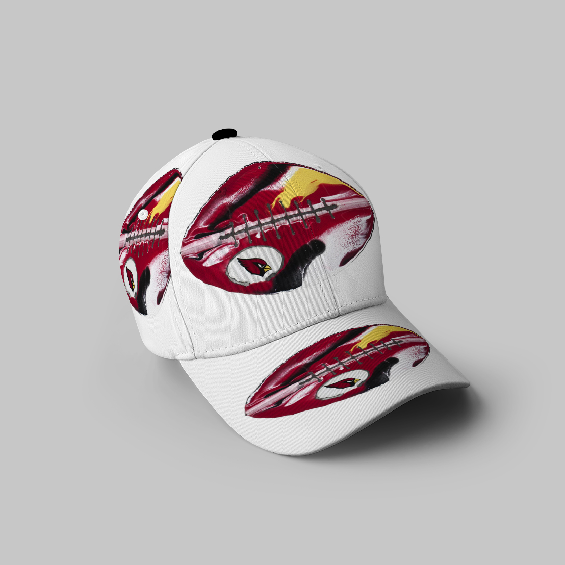 Arizona Cardinals Ball 3D Printing Baseball Cap Classic Hat