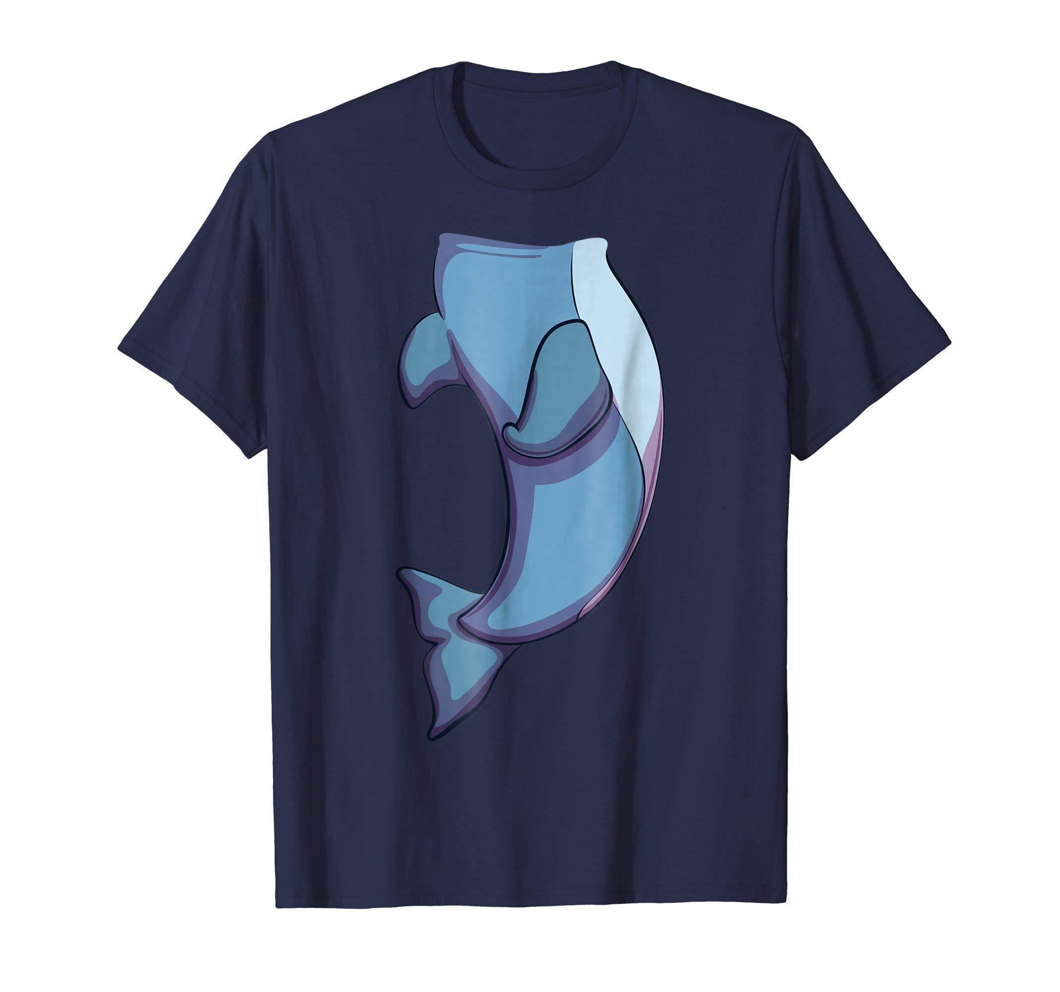 Dolphin Costume T-Shirt For Halloween Dolphin Animal Cosplay