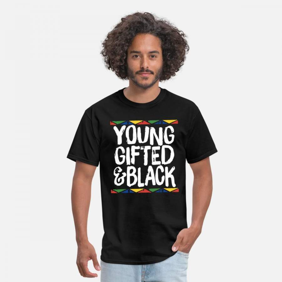 Young Gifted And Black African Pride History Men T-Shirt